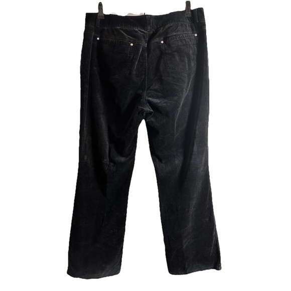 Dockers Corduroy Pants Womens Size 12 Mid Rise Bootcut Black - Picture 3 of 6